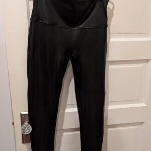 Spanx Faux Leather Leggings Like New -Size XL